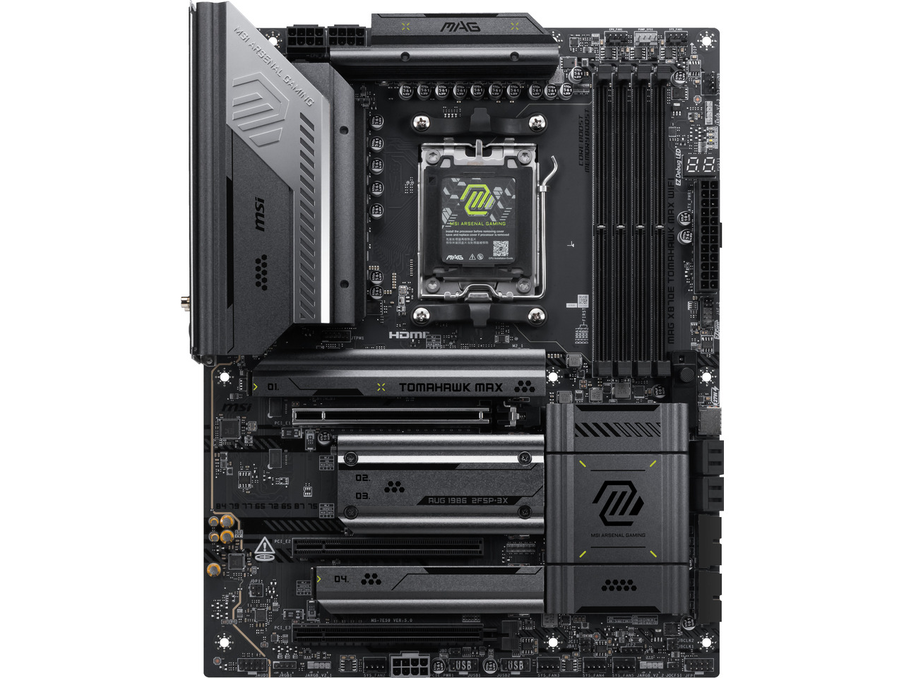 MSI MAG X870E TOMAHAWK MAX WIF - X870E Atx Motherboard incelemesi ve fiyatı