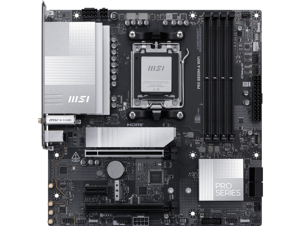 MSI PRO B850M-A WIFI AM5, Wi-F - Am5 Micro Atx Pcie 5.0 Motherboard incelemesi ve fiyatı